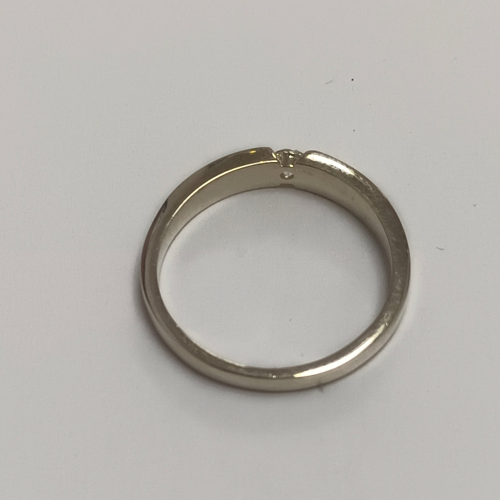ANILLO ANILLITO SOLITARIO C CIRCONIA 14K 7 TALLA 2.7 GR (NUEVO)