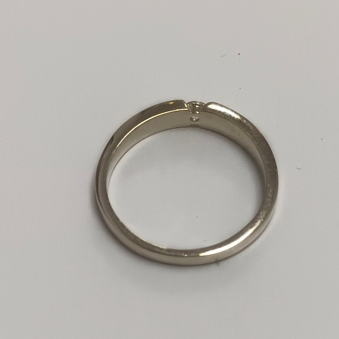 ANILLO ANILLITO SOLITARIO C CIRCONIA 14K 7 TALLA 2.7 GR (NUEVO)