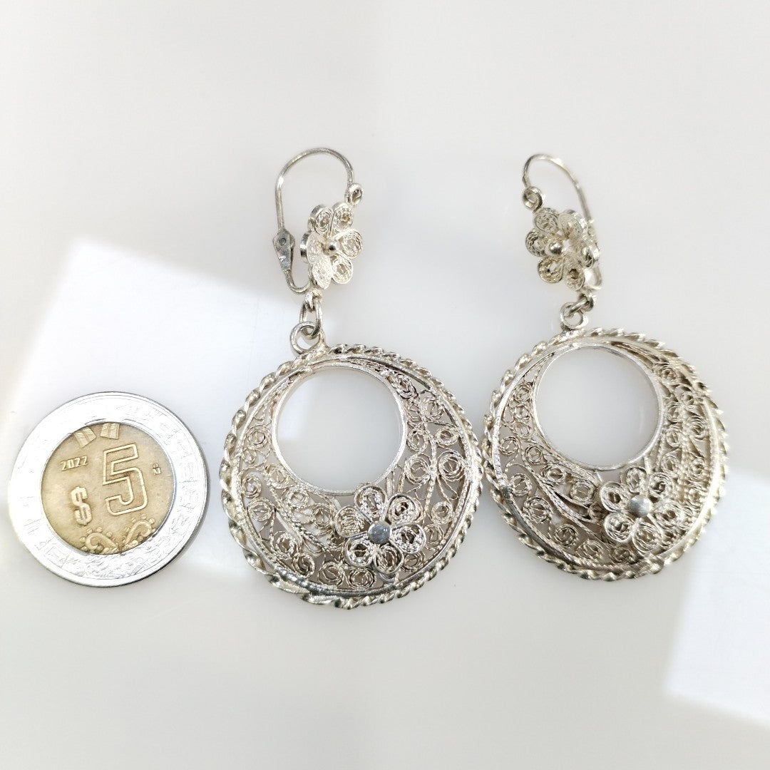 ARETES PAR PLATA 17.4 GRMS (SEMINUEVO)