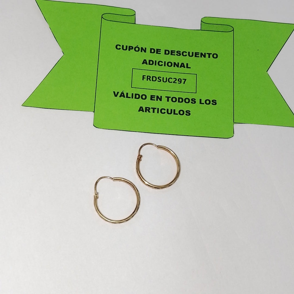 ARRACADAS PAR ORO 10 K 1,40 GRMS (SEMINUEVO)