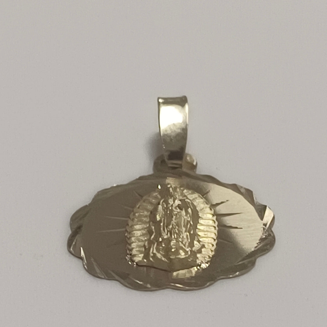 DIJE MEDALLA RELIGIOSA 14K 0.8 GR (NUEVO)