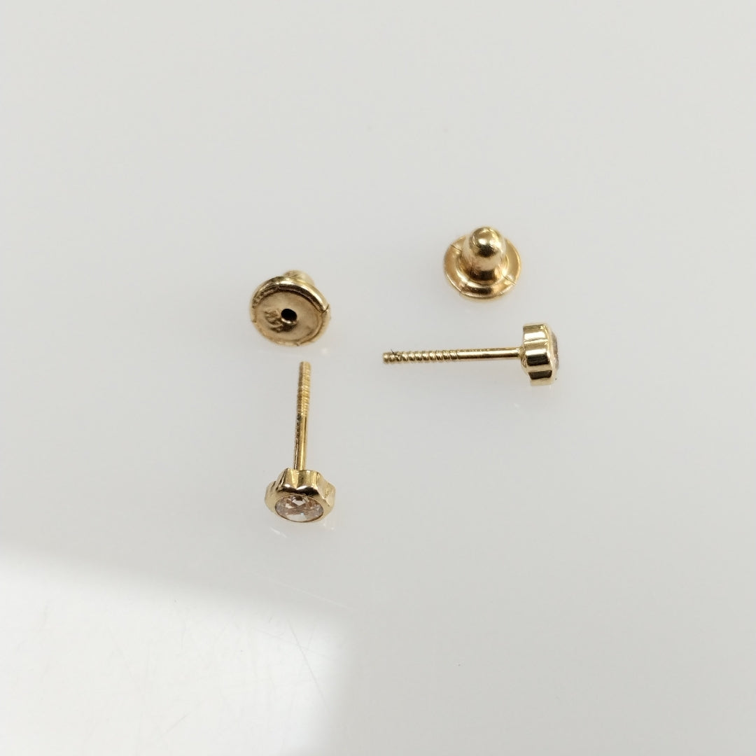 BROQUELES PAR ORO 14 K 0,40 GRMS (SEMINUEVO)