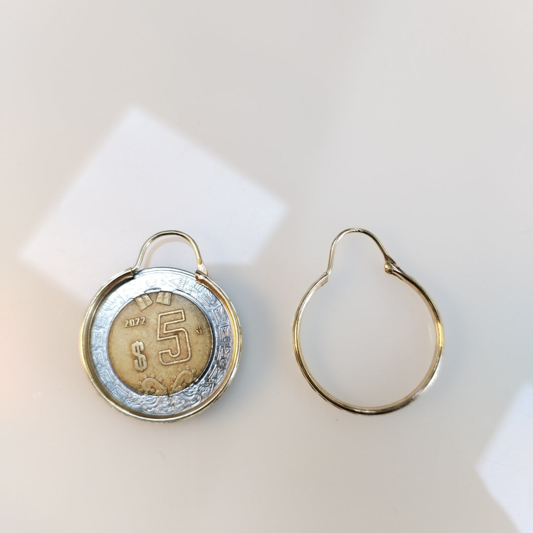 ARRACADAS PAR ORO 10 K 2 GRMS (SEMINUEVO)