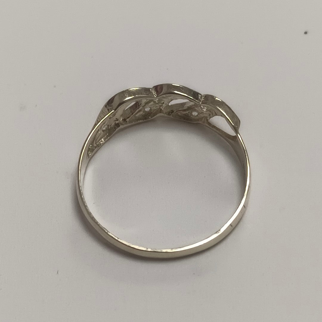 ANILLOS C CIRCONIAS 14K TALLA 7 1.4 GR (NUEVO)