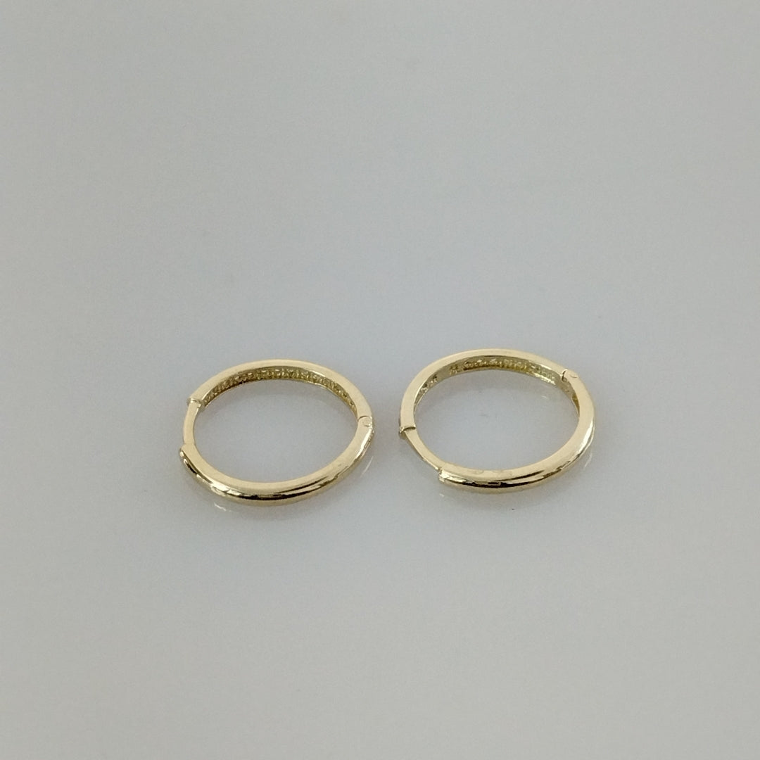 ARETES ARRACADAS C CIRCONIAS 14K 2 GR (NUEVO)