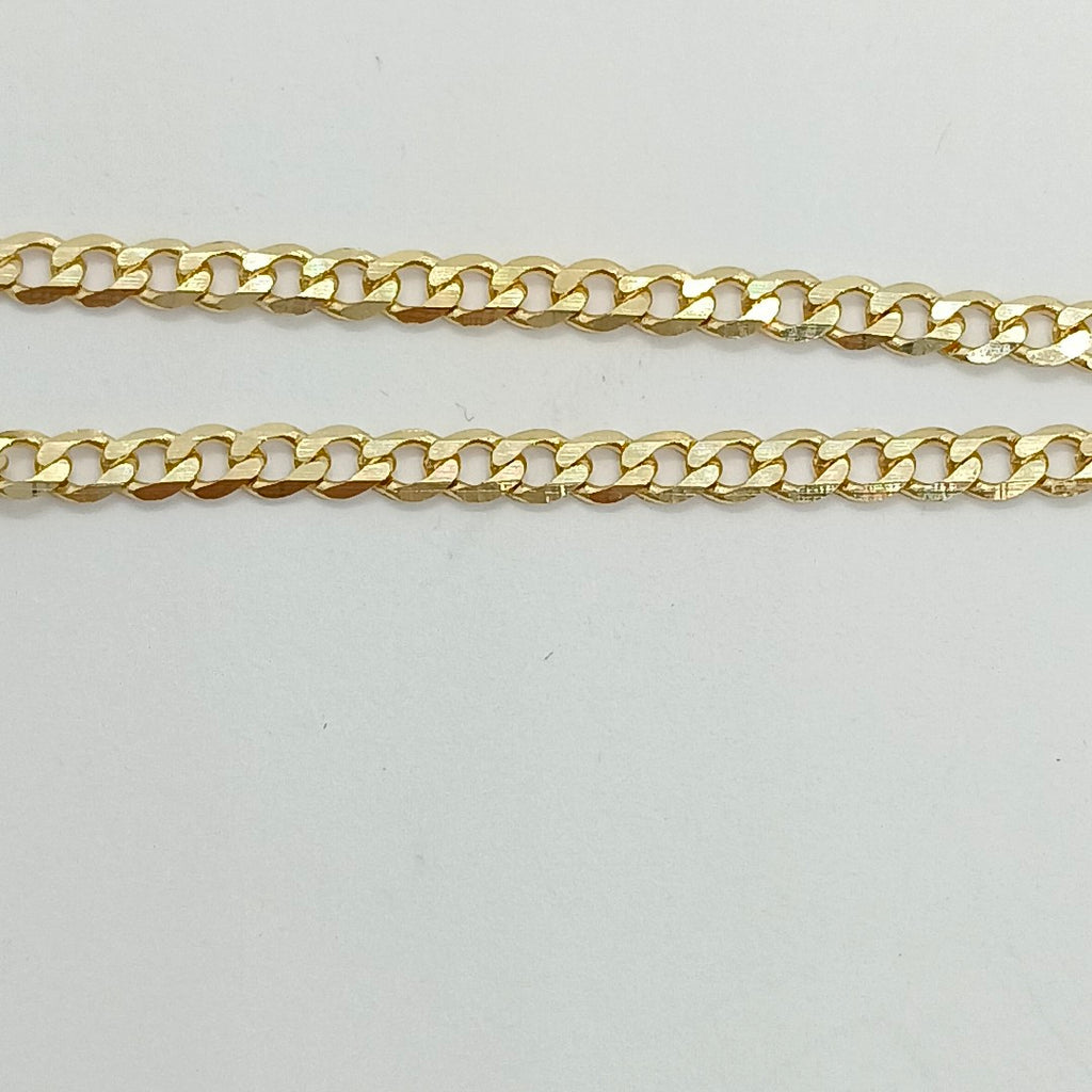 PULSERA TEJIDO BARBADA 14K 18 CM 2 GR (NUEVO)