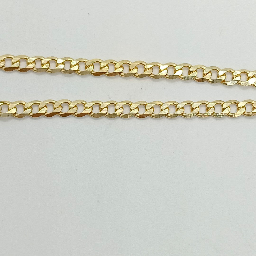 PULSERA TEJIDO BARBADA 14K 18 CM 2 GR (NUEVO)