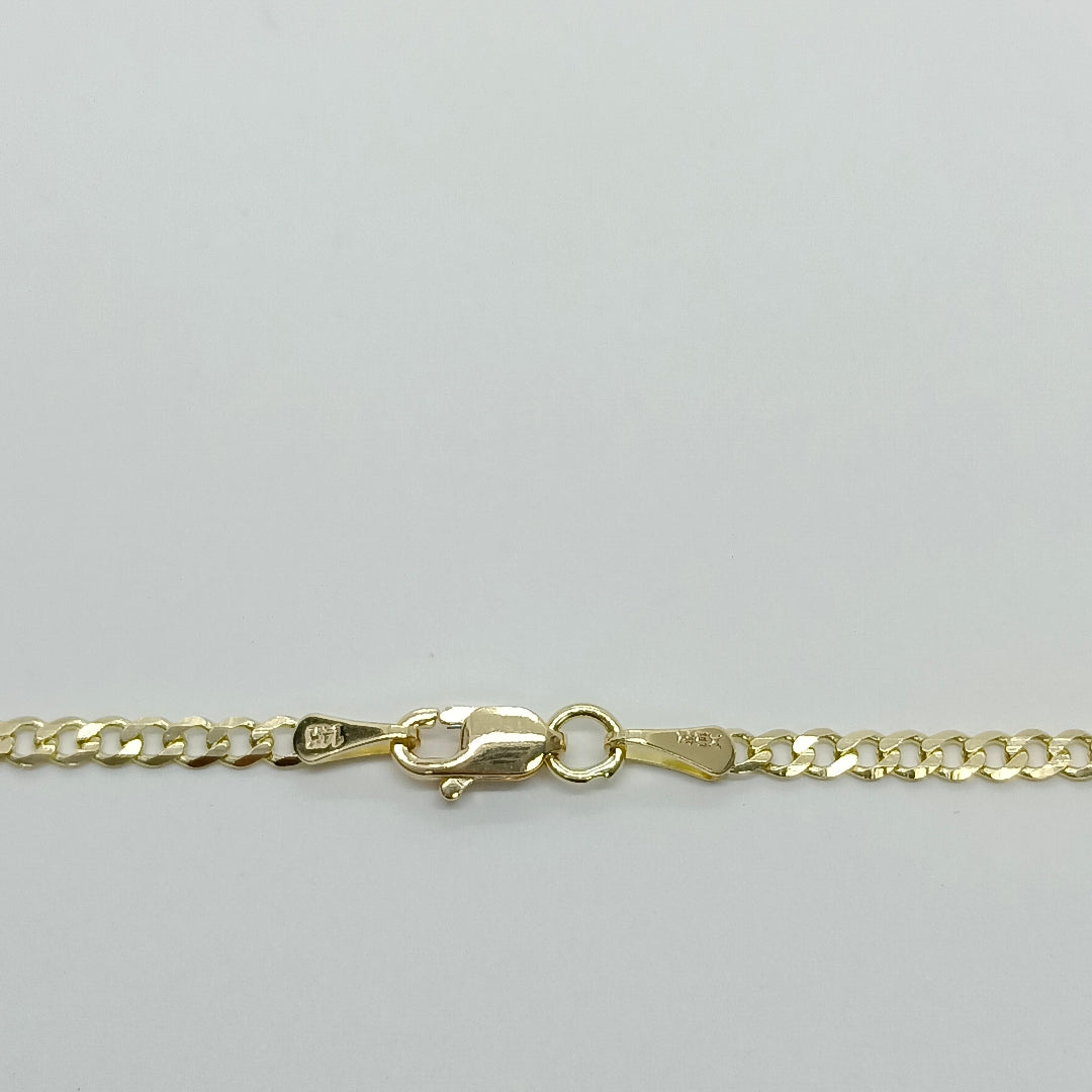 CADENA BARBADA 14K 60 CM 5.9 GR (NUEVO)