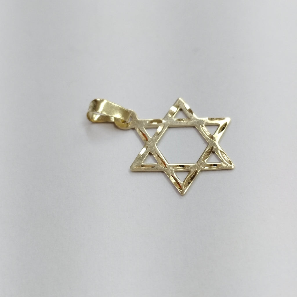 DIJE TEJIDO ESTRELLA DE DAVID 14K 0.5 GR (NUEVO)