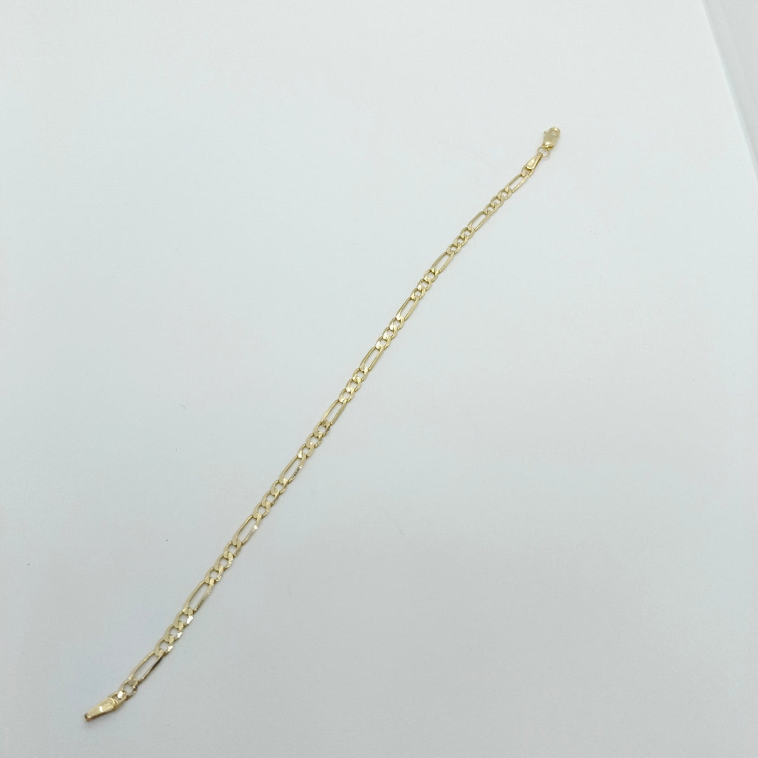 PULSERA TEJIDO 3X1 14K 18 CM 2.6 GR (NUEVO)