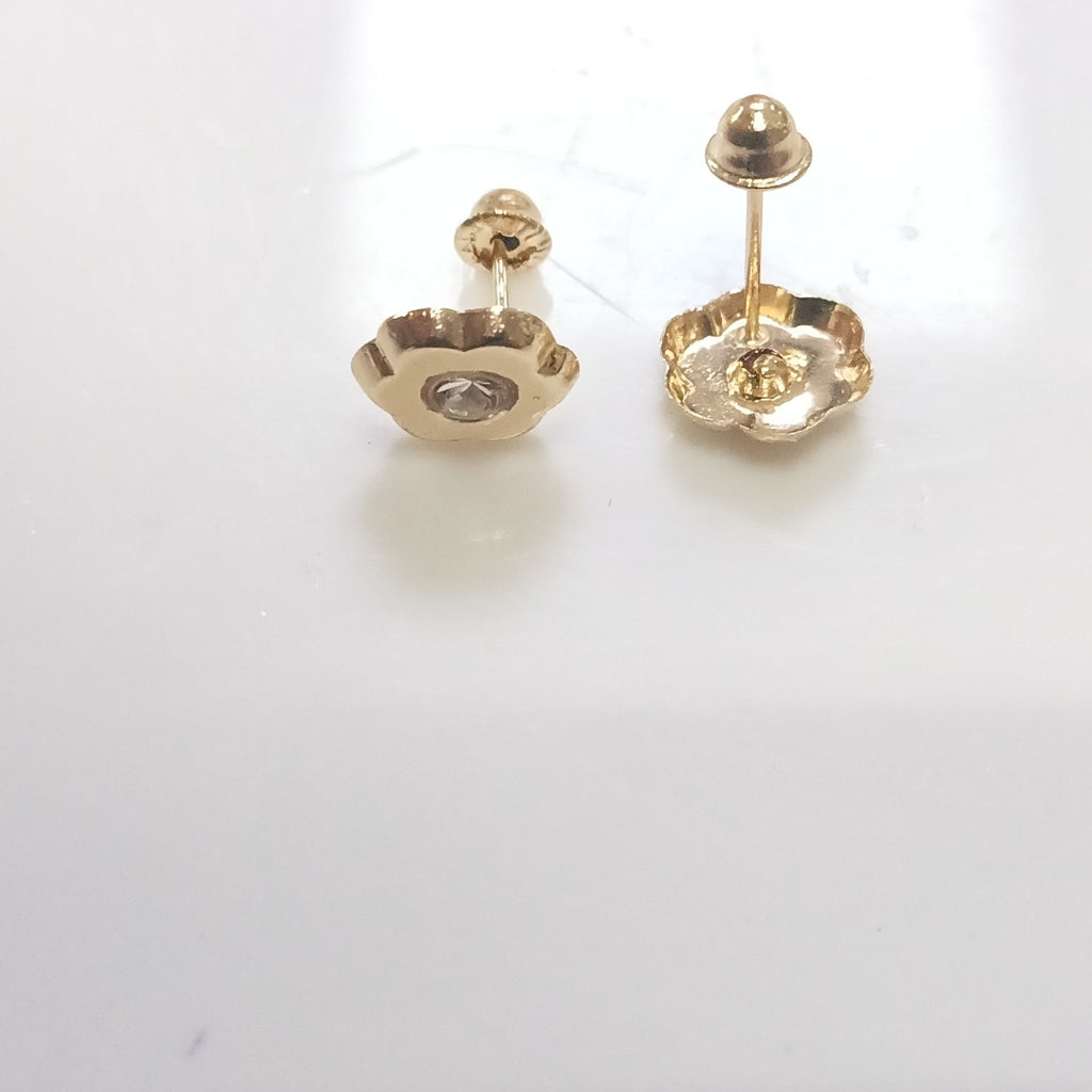 BROQUELES BROQUEL FIG FLOR C CIRCONIA 14K 0.2581 GR (NUEVO)
