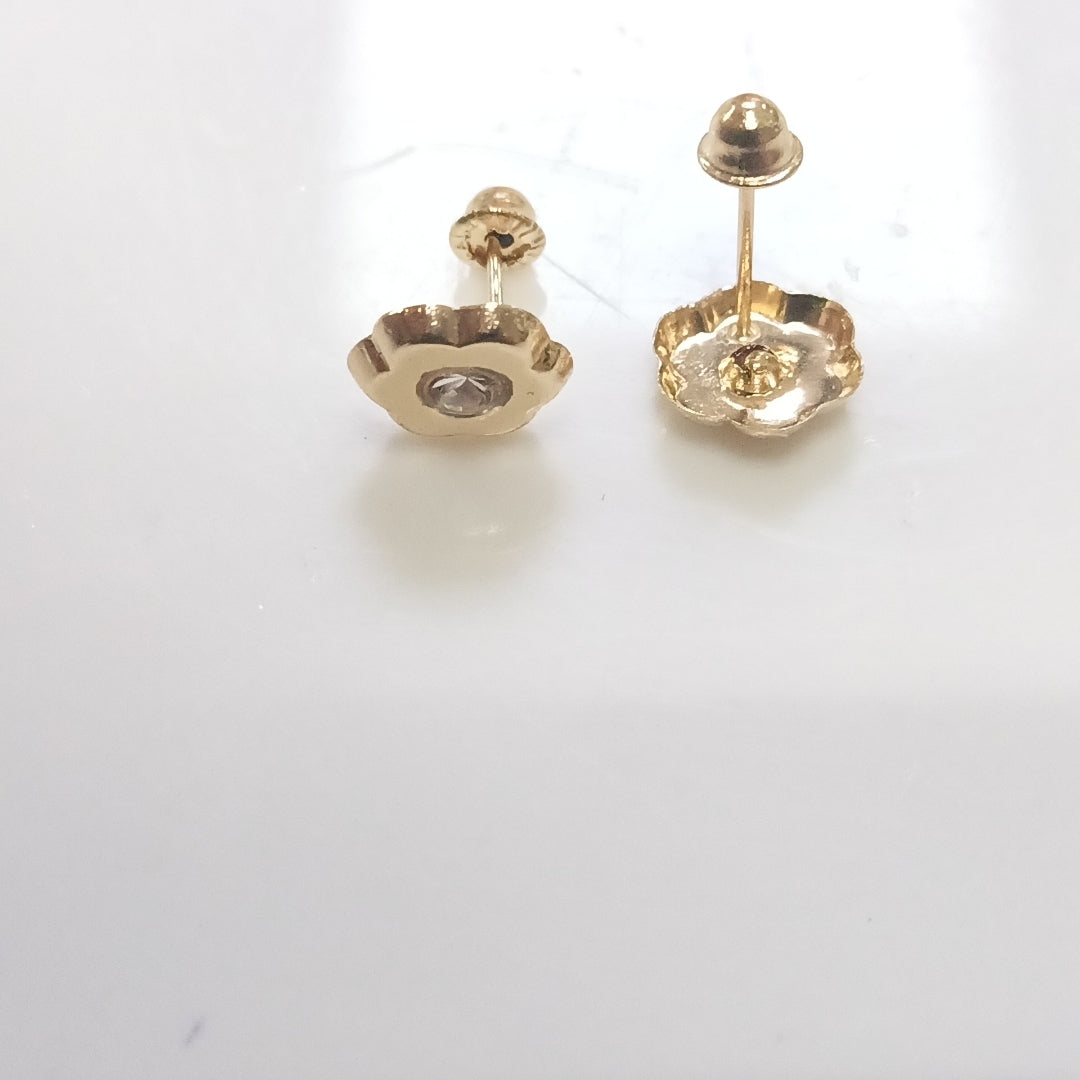 BROQUELES BROQUEL FIG FLOR C CIRCONIA 14K 0.2581 GR (NUEVO)