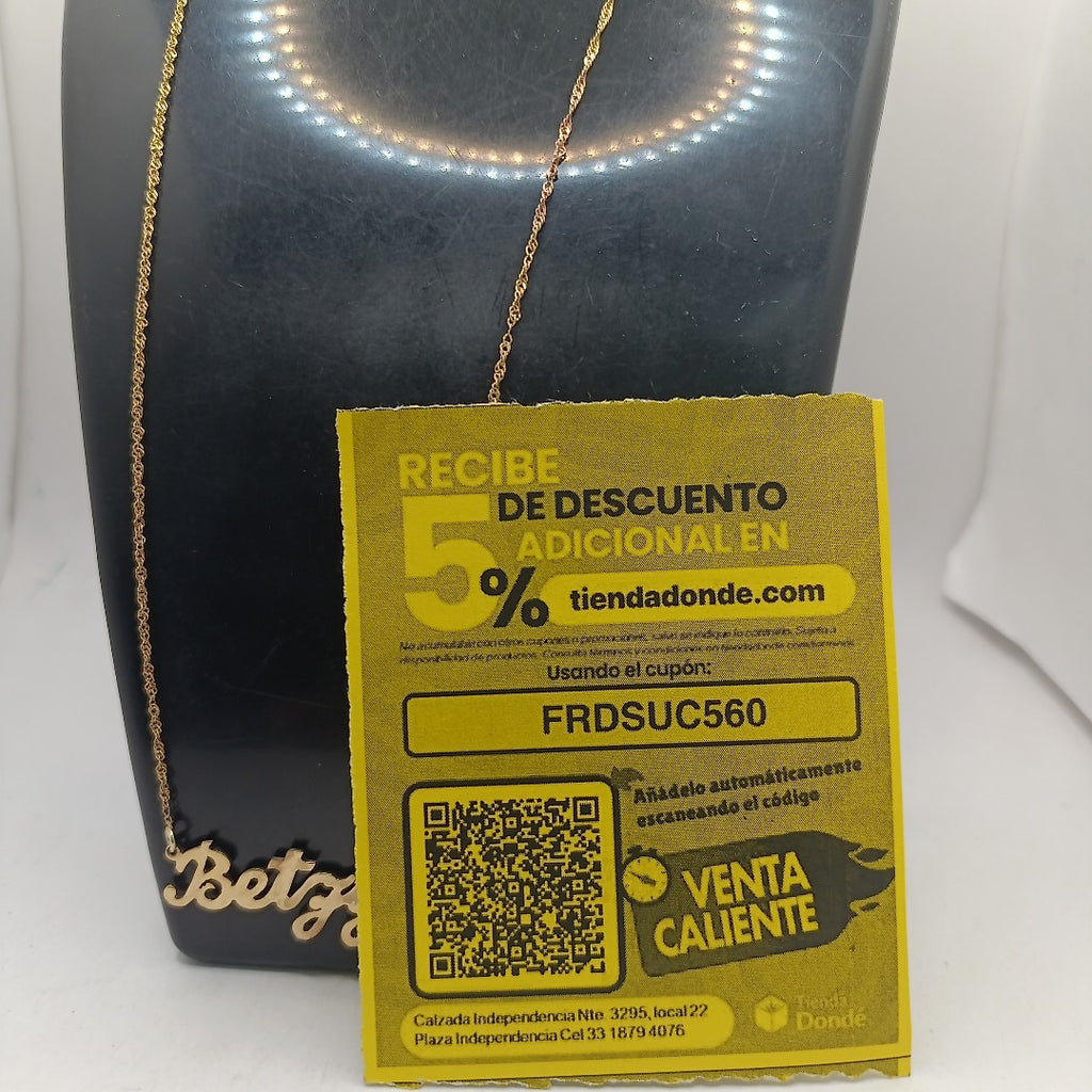 CADENA ORO 10 K 2.3 GRMS (SEMINUEVO)