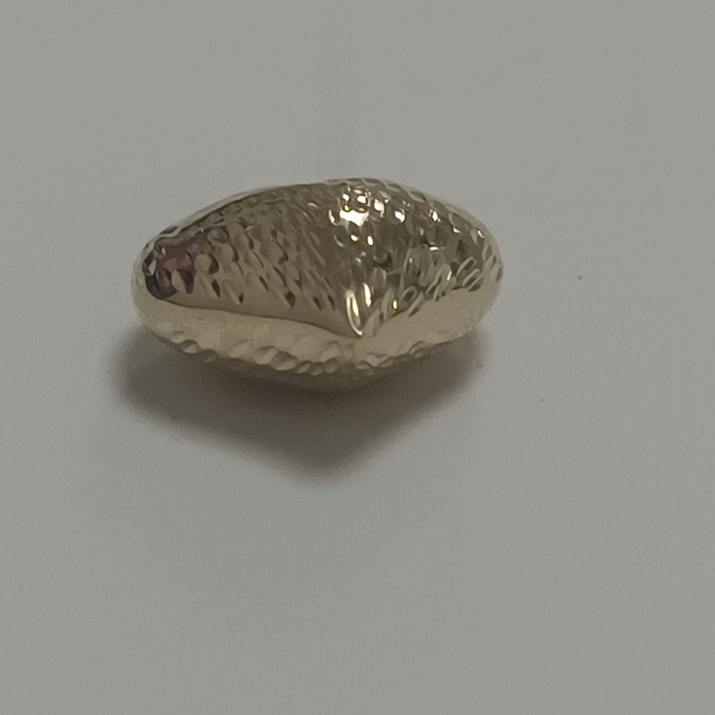DIJE TEJIDO CORAZON LABRADO 14K 1 GR (NUEVO)
