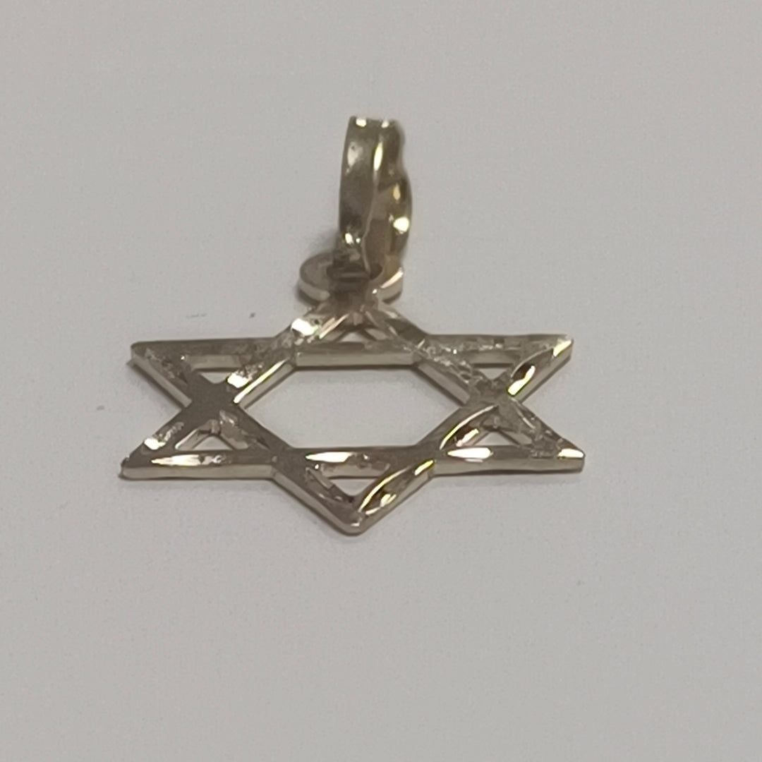 DIJE TEJIDO ESTRELLA DE DAVID 14K 0.5 GR (NUEVO)