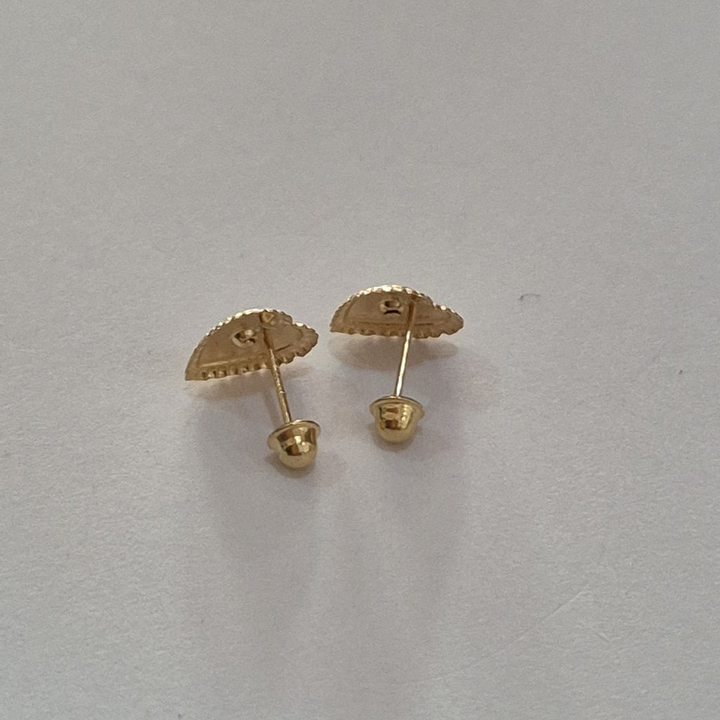 BROQUELES BROQUEL FIG CORAZON C CIRCONIA 14K 0.2614 GR (NUEVO)