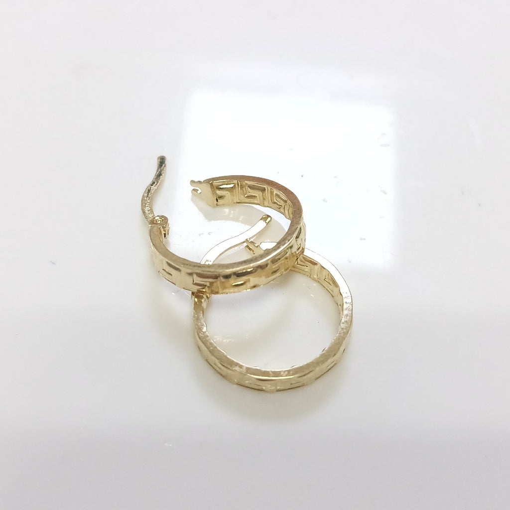 ARETES ARRACADAS FIG GRECAS 14K 1.7 GR (NUEVO)