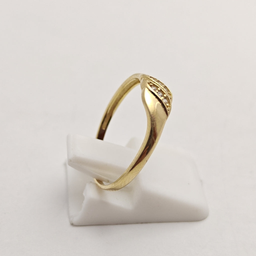 ANILLO ANILLITO C CIRCONIAS 14K 7 TALLA 1.2 GR (NUEVO)