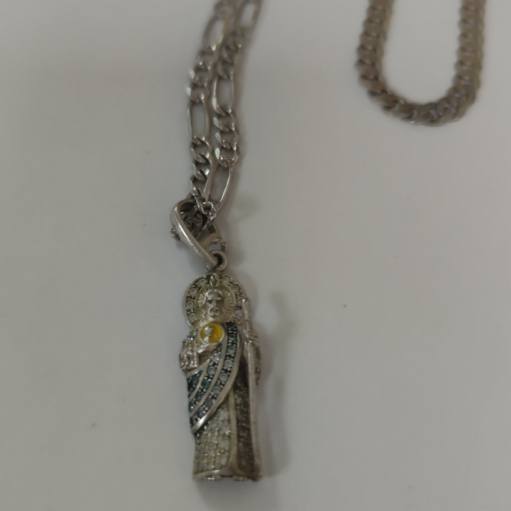 CADENA, DIJE, PULSERA PLATA 25.6 GRMS (SEMINUEVO)