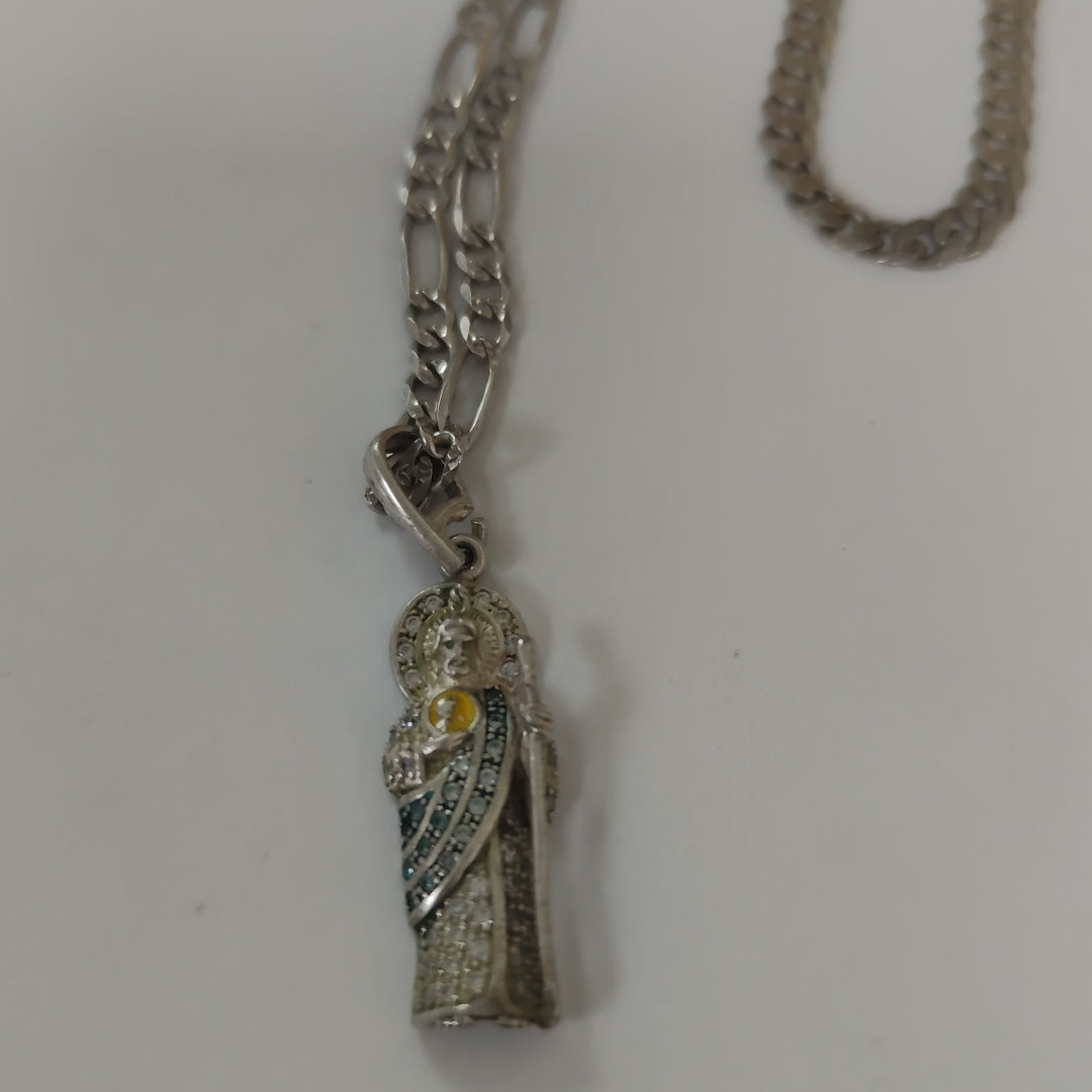 CADENA, DIJE, PULSERA PLATA 25.6 GRMS (SEMINUEVO)