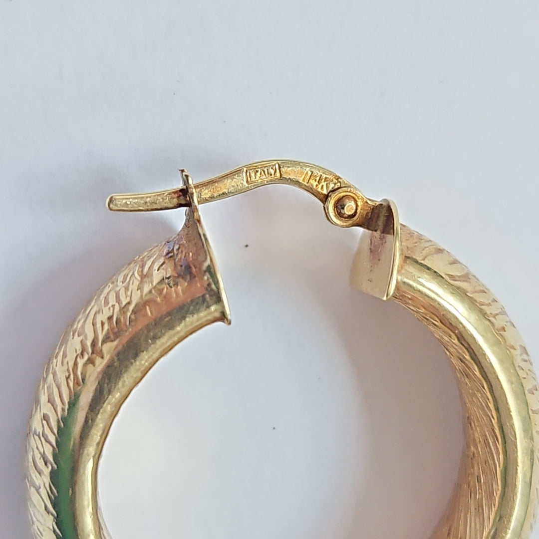 ARRACADAS PAR ORO 14 K 3.5 GRMS (SEMINUEVO)