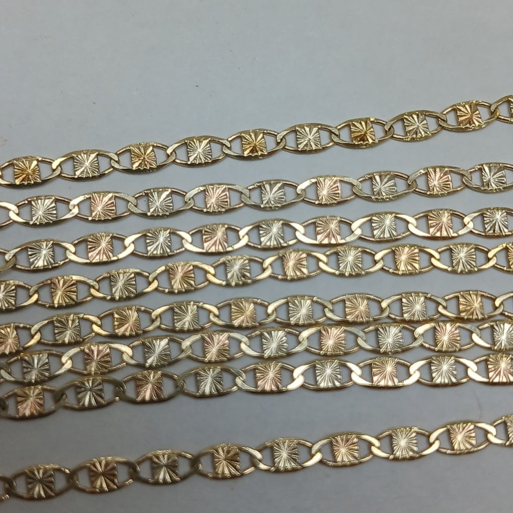 CADENAS TEJIDO GUCHI ORO 10K 55 CM 2.9 GR (NUEVO)