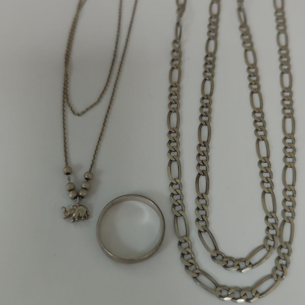 ANILLO, CADENA, GARGANTILLA, PULSERA PLATA 25 GRMS (SEMINUEVO)