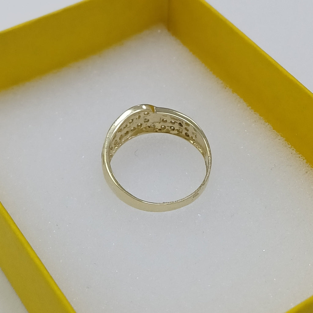 ANILLOS C CIRCONIAS 14K TALLA 9 3 GR (NUEVO)
