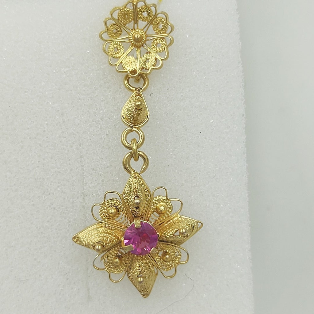 ARETES PAR ORO 14 K 3,10 GRMS (SEMINUEVO)