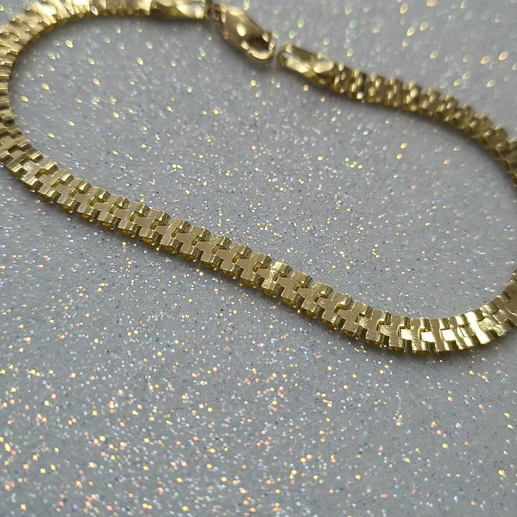 PULSERA ESPECIAL 14K 18 CM 4 GR (NUEVO)