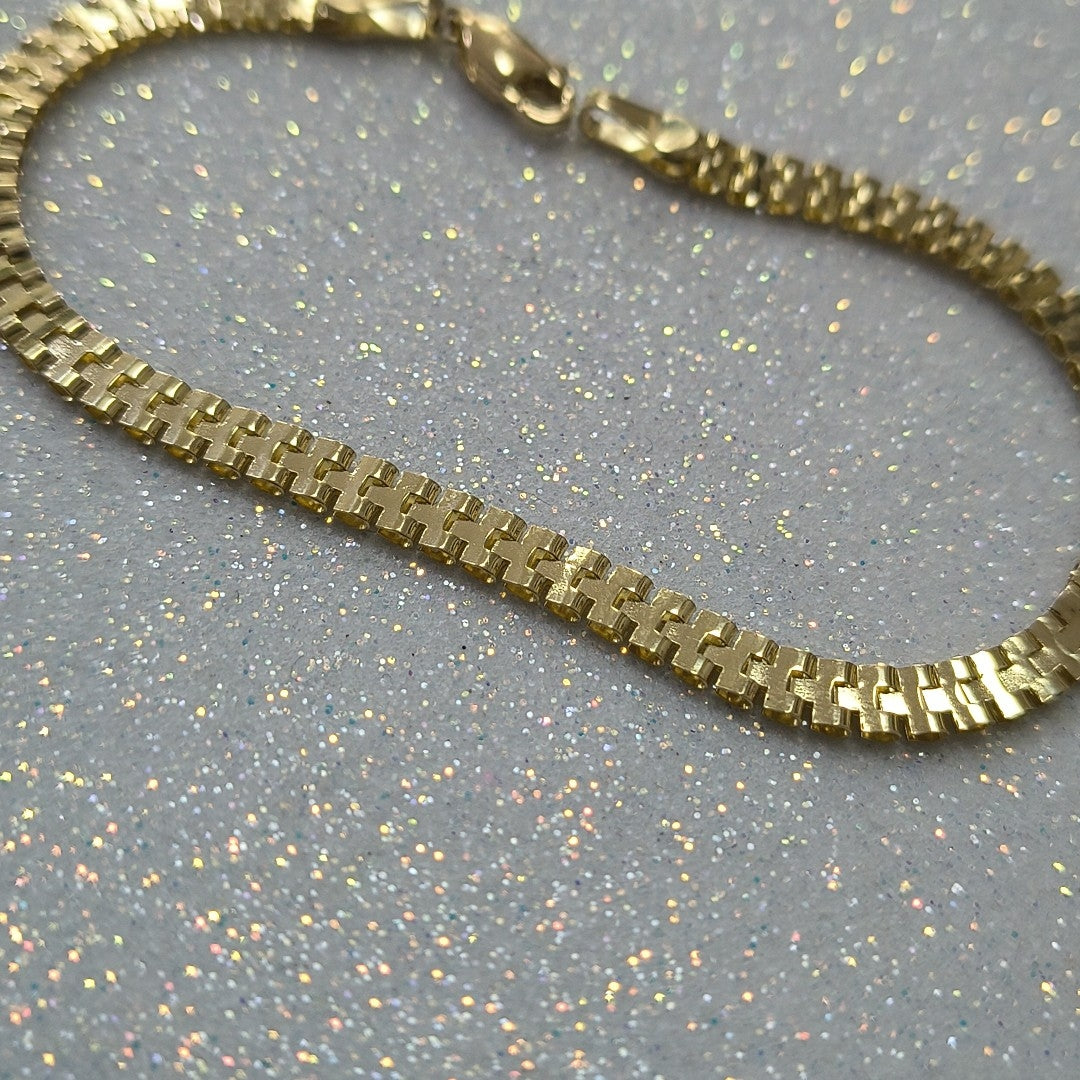 PULSERA ESPECIAL 14K 18 CM 4 GR (NUEVO)