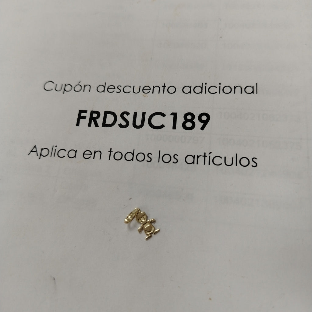 DIJE NIÑO 10K 0.2 GR (NUEVO)