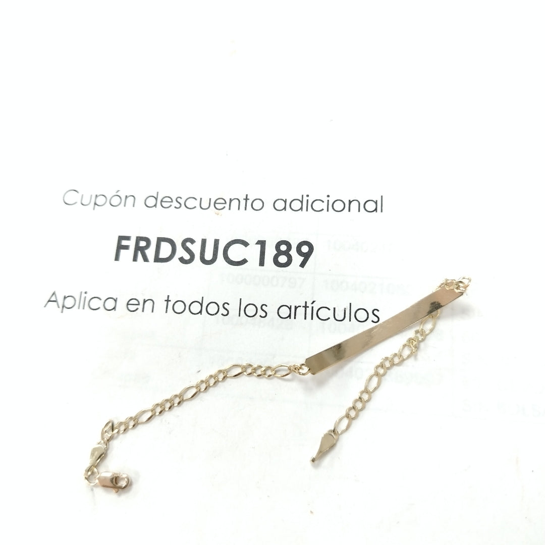 PULSERA ESCLAVA 3X1 10K 18 CM 2.6 GR (NUEVO)