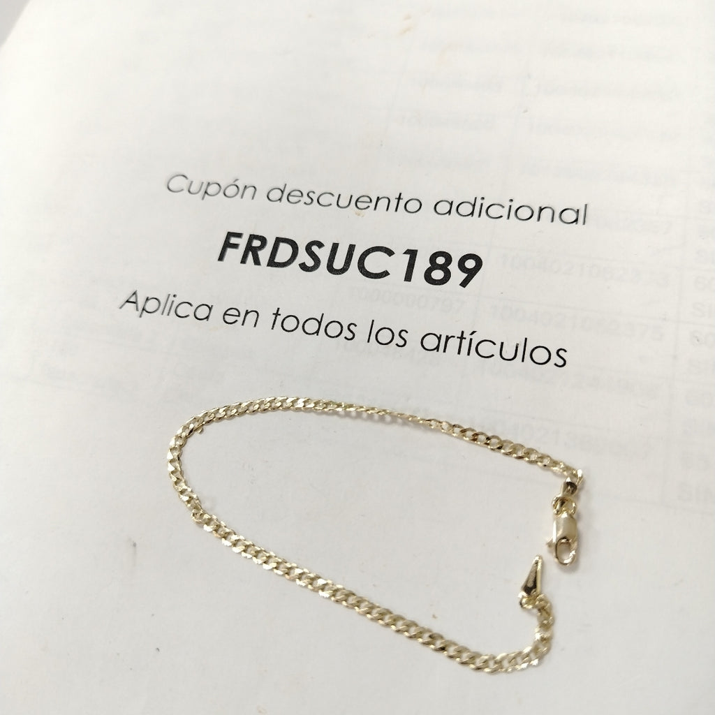 PULSERA BARBADA 14K 18 CM 2 GR (NUEVO)