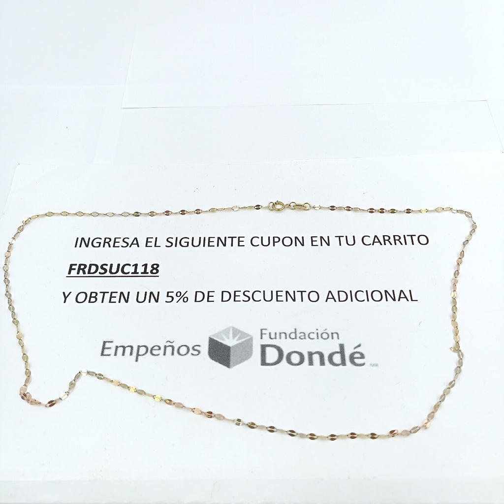 CADENA ORO 10 K 1.1 GRMS (SEMINUEVO)