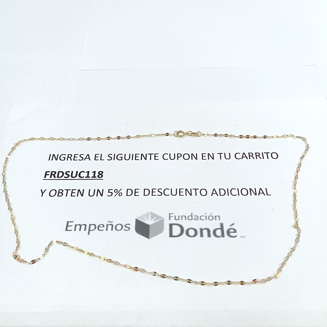 CADENA ORO 10 K 1.1 GRMS (SEMINUEVO)