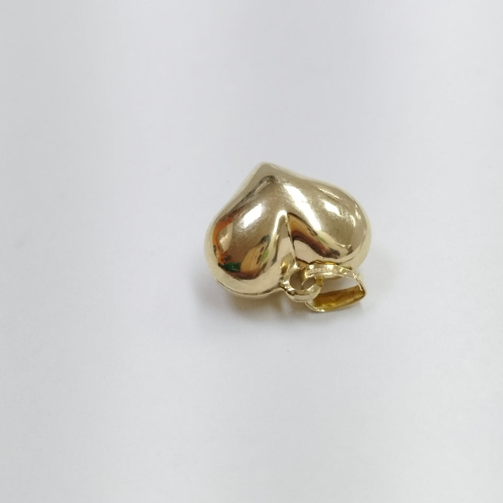 DIJE TEJIDO CORAZON LISO 14K 1.2 GR (NUEVO)