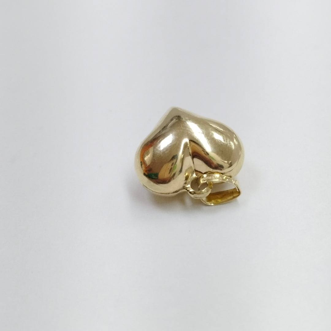 DIJE TEJIDO CORAZON LISO 14K 1.2 GR (NUEVO)