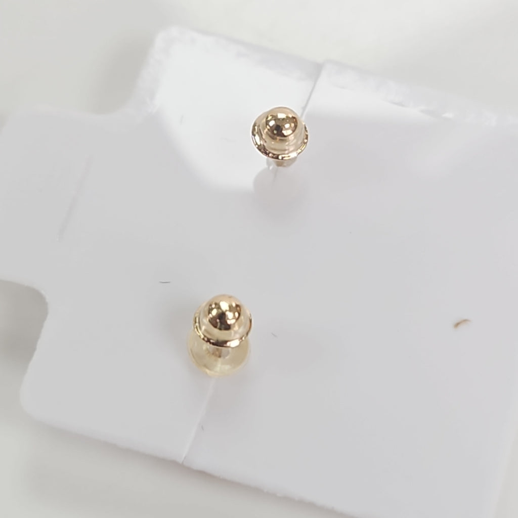 BROQUELES BROQUEL CORAZON DOBLE 14K 0.217 GR (NUEVO)