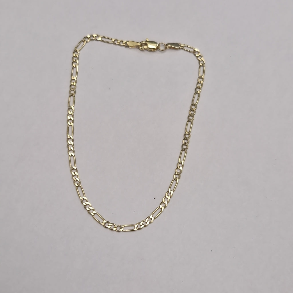 PULSERA TEJIDO 3X1 14K 21 CM 2.3 GR (NUEVO)