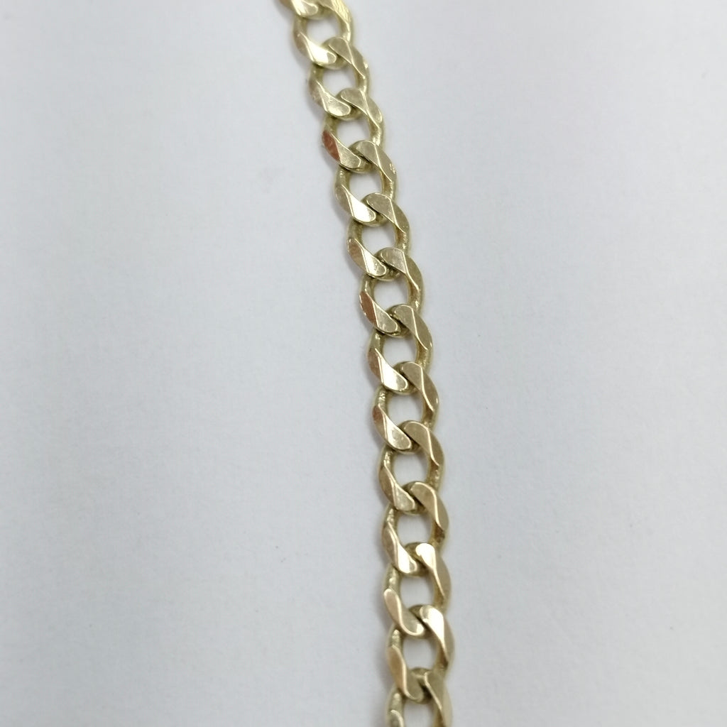 PULSERA ESCLAVA BARBADA 14K 16 CM 3.8 GR (NUEVO)