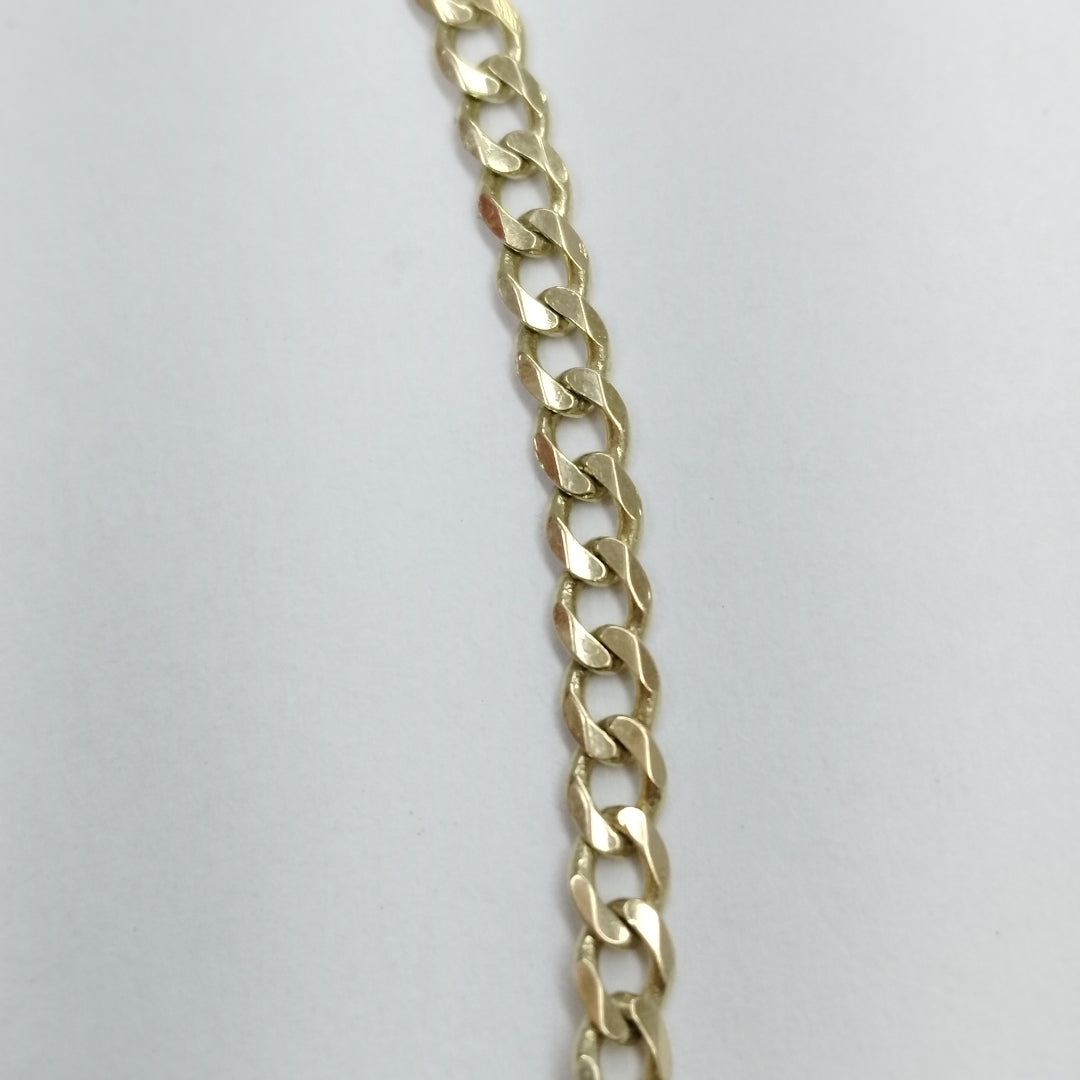 PULSERA ESCLAVA BARBADA 14K 16 CM 3.8 GR (NUEVO)