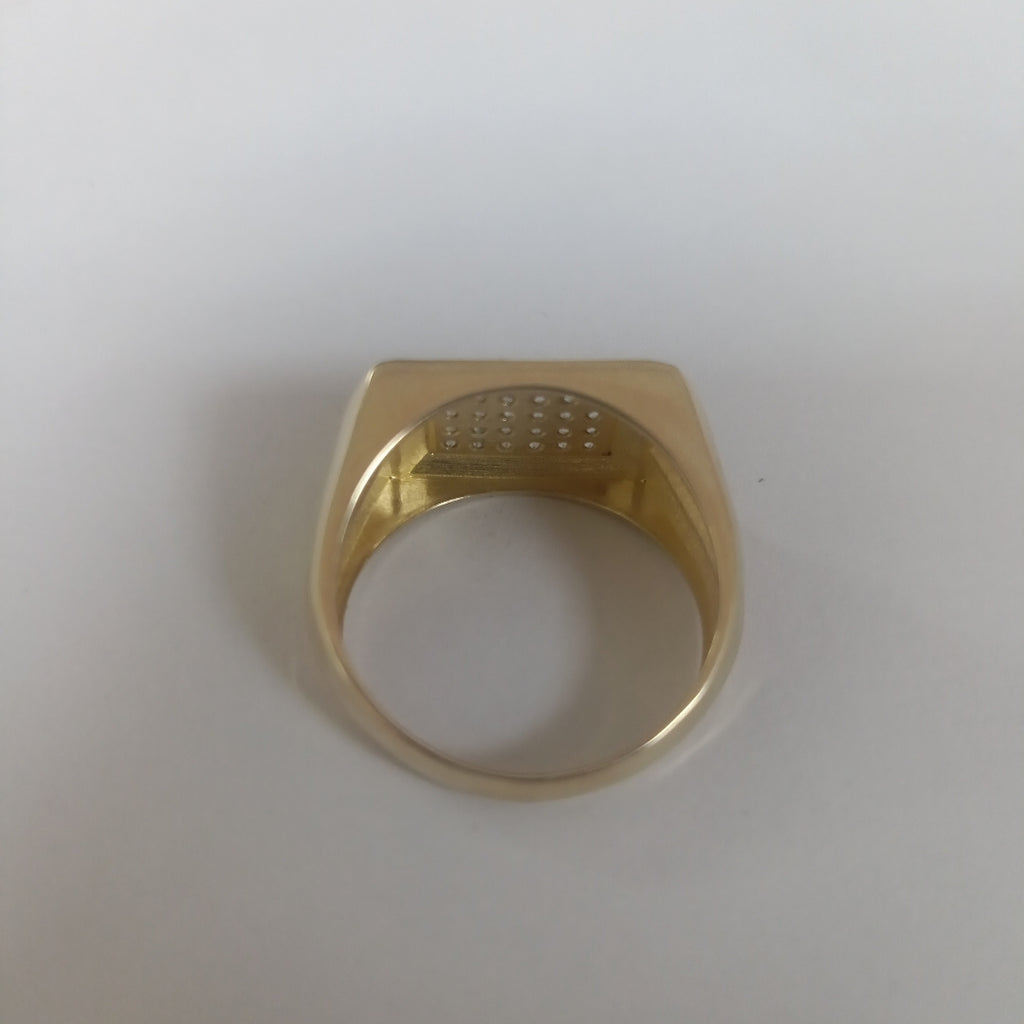 ANILLO C CIRCONIAS 14K 11.5 TALLA 6 GR (NUEVO)