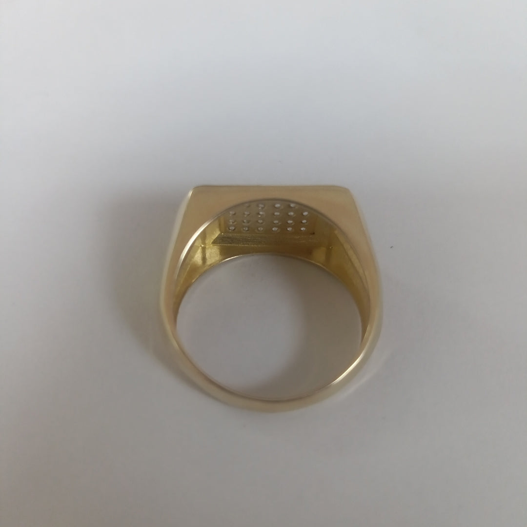 ANILLO C CIRCONIAS 14K 11.5 TALLA 6 GR (NUEVO)