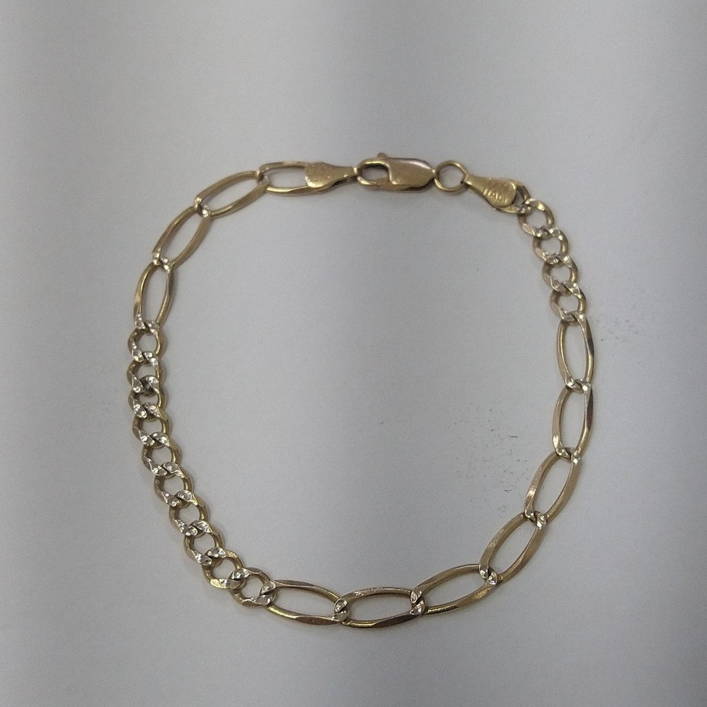 PULSERA ORO COMBINADO 14 K 5,60 GRMS (SEMINUEVO)