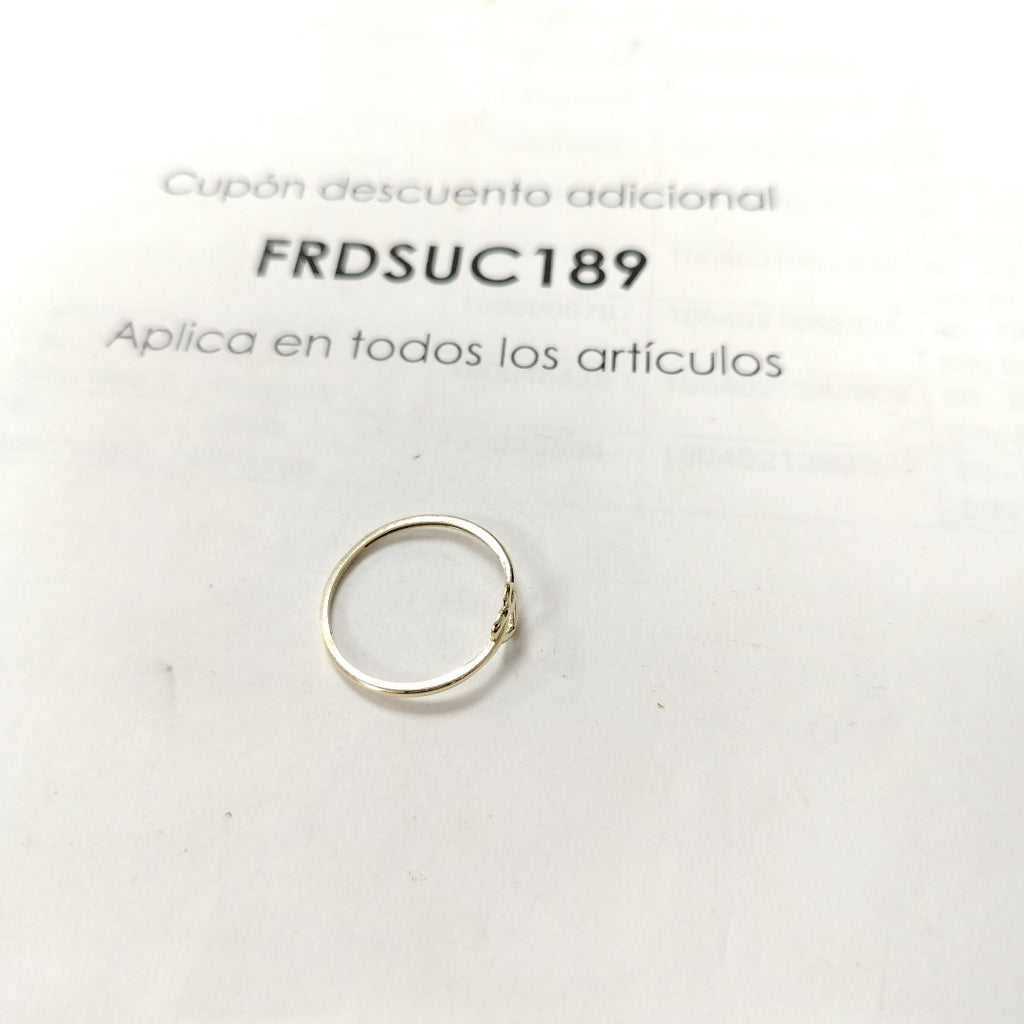 ANILLOS ANILLITO FIG CORAZON 10K TALLA 9 0.9 GR (NUEVO)