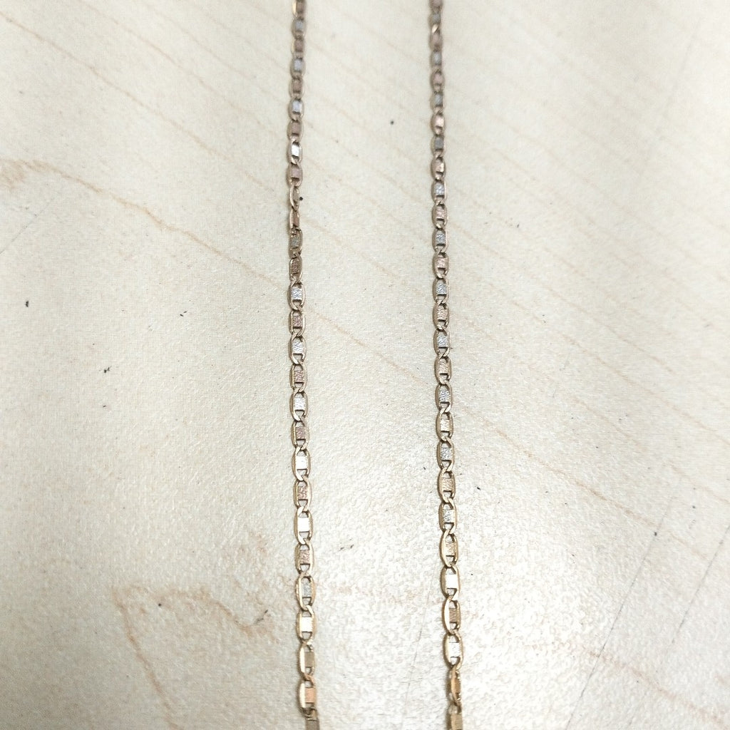 CADENA ORO COMBINADO 10 K 2.1 GRMS (SEMINUEVO)