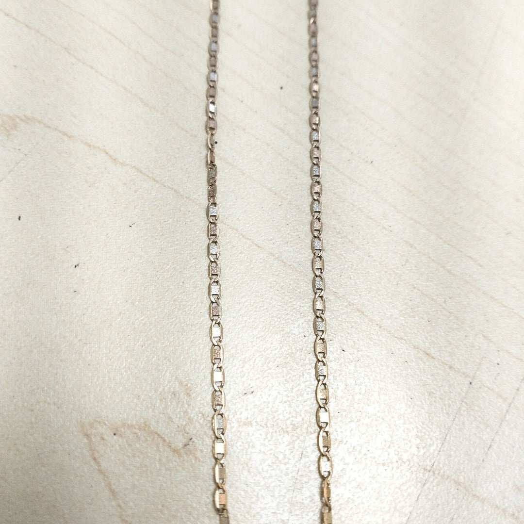 CADENA ORO COMBINADO 10 K 2.1 GRMS (SEMINUEVO)