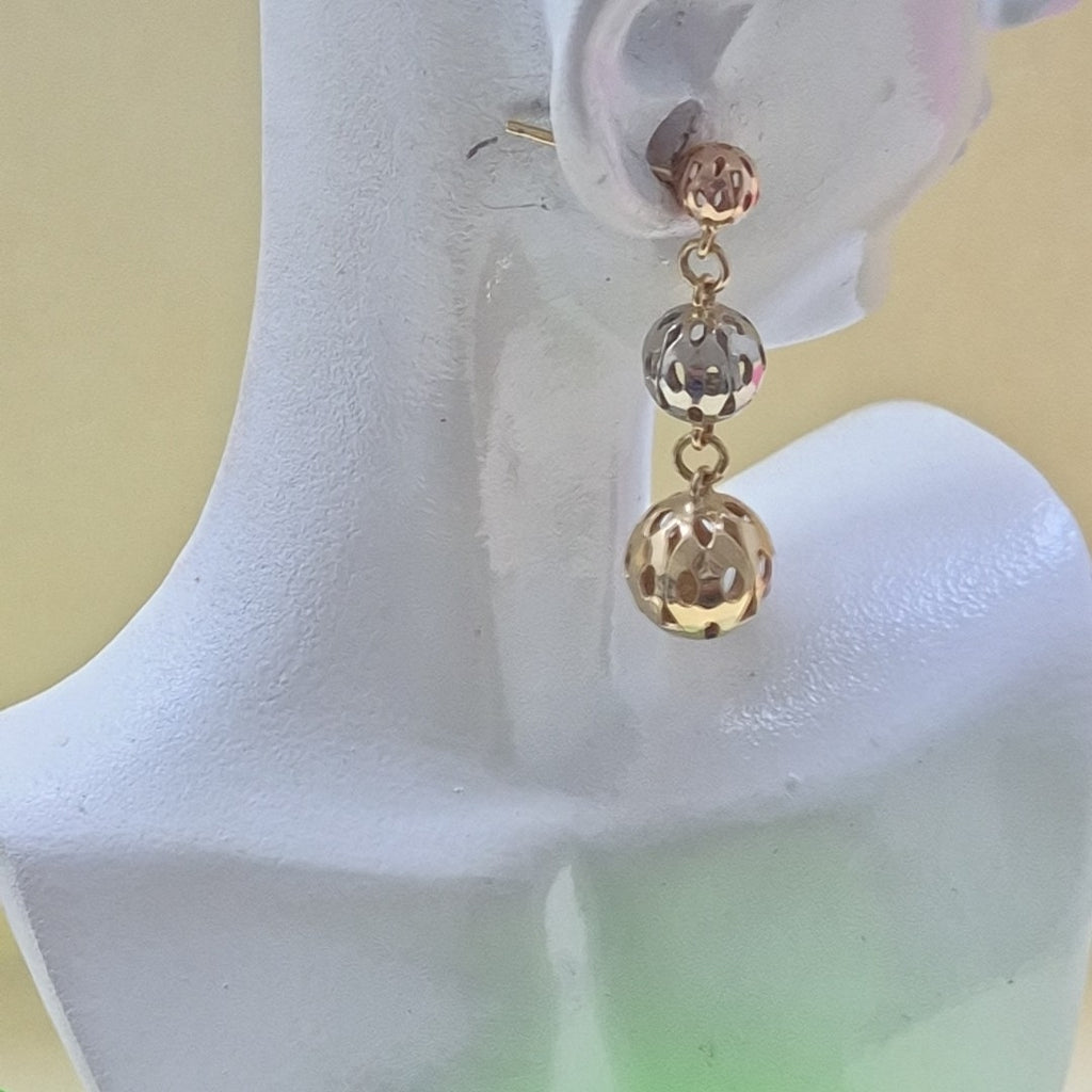 ARETES PAR ORO 10 K 3.2 GRMS (SEMINUEVO)