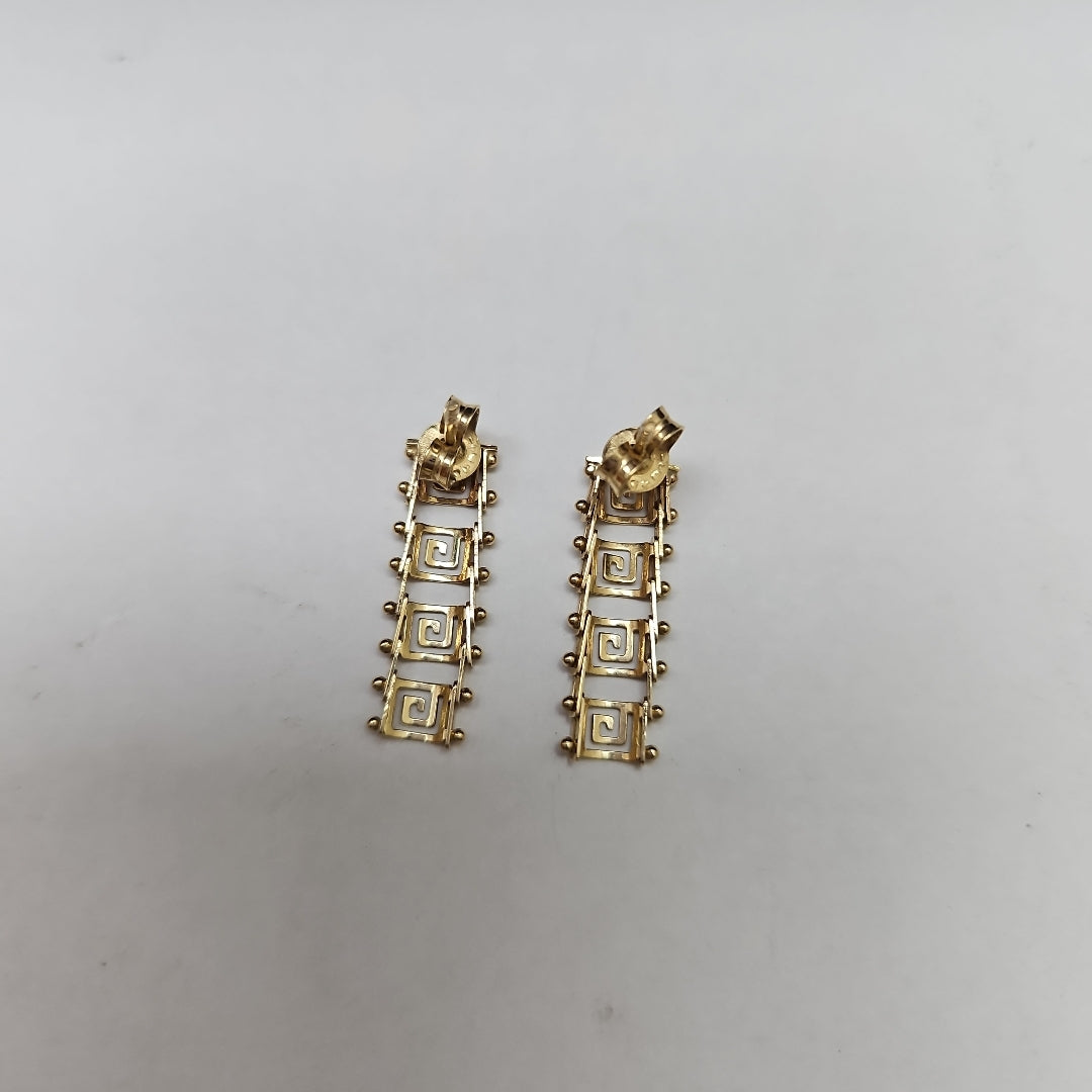 ARETES PAR ORO 14 K 1.7 GRMS (SEMINUEVO)